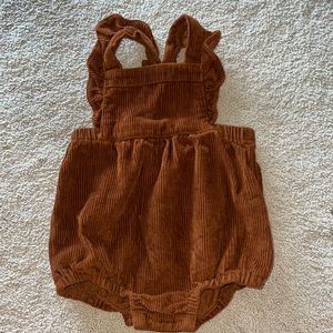 Old Navy Ruffled Corduroy Overall Romper NWOT